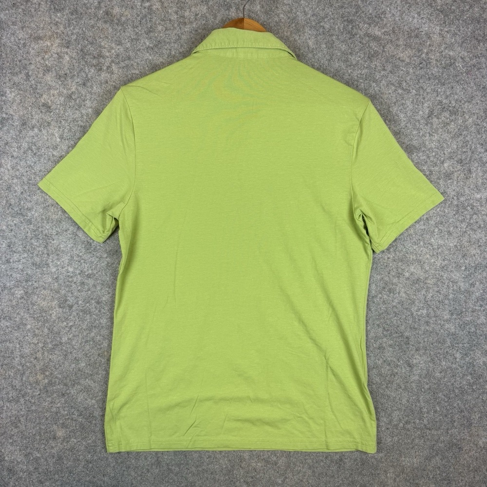 Criquet Polo Shirt Mens Medium Green Golf Performance Pima Cotton Stretch - Picture 2 of 8